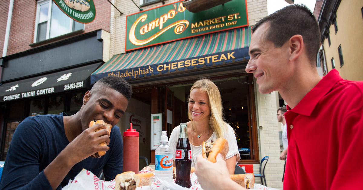Campo’s Philly Cheesesteaks Visit Philadelphia