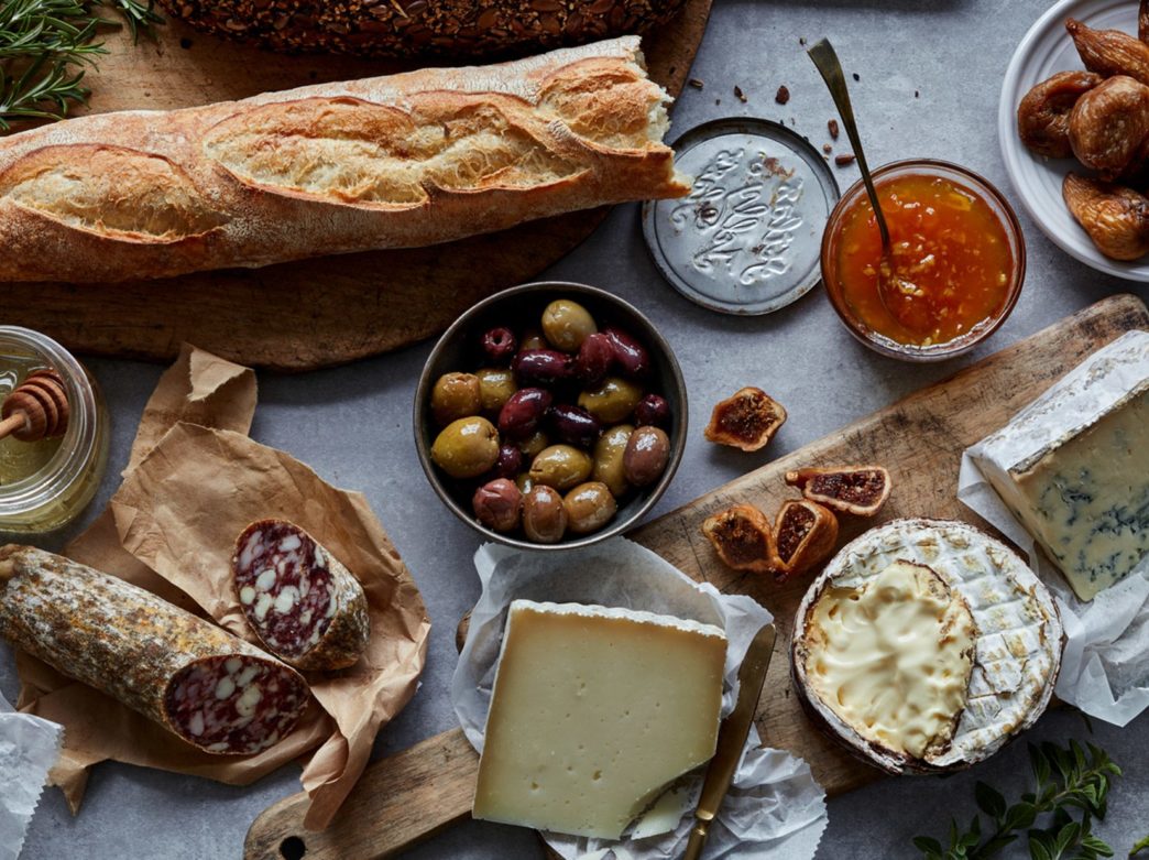Meats, cheese, spreads and breads from Di Bruno Bros.