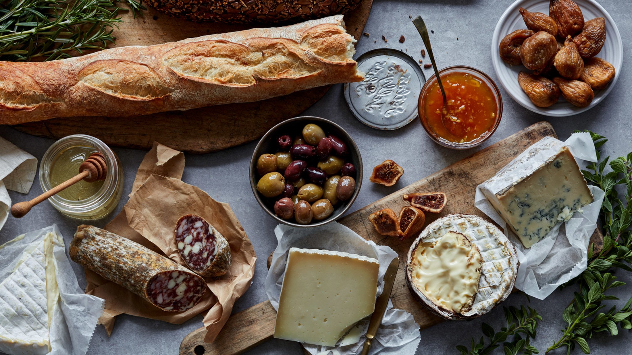 Meats, cheese, spreads and breads from Di Bruno Bros.