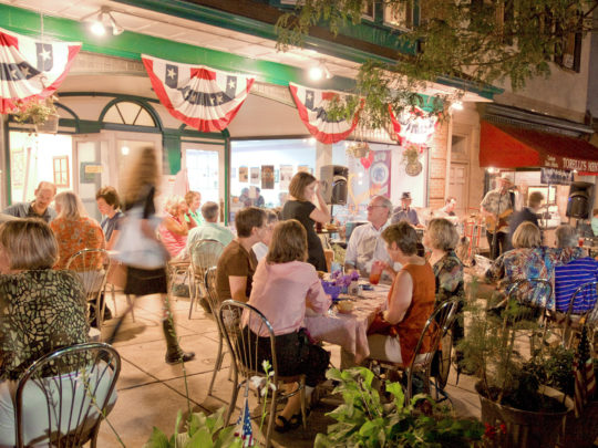 Outdoor dining in Kennett Square