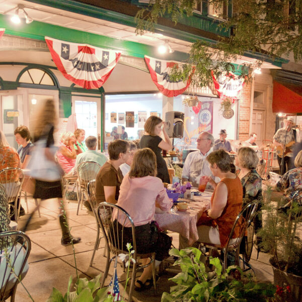 Outdoor dining in Kennett Square