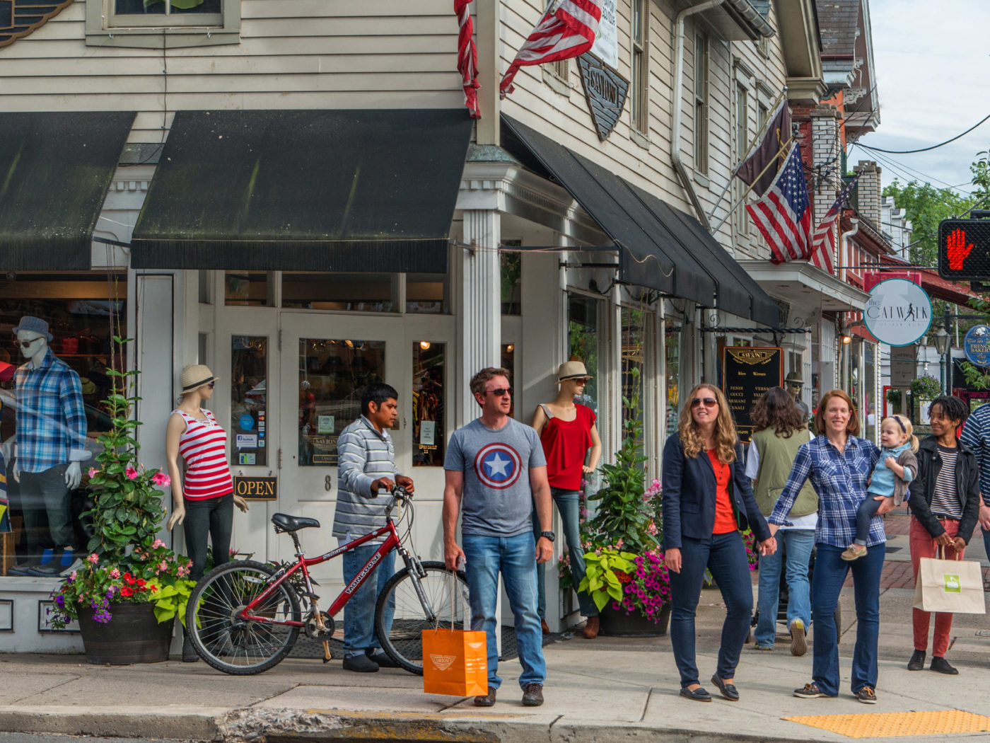 Shoppers in New Hope