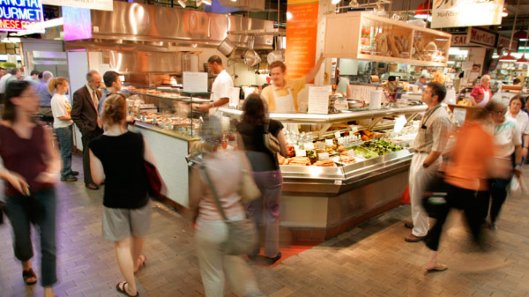 The famous Reading Terminal Market