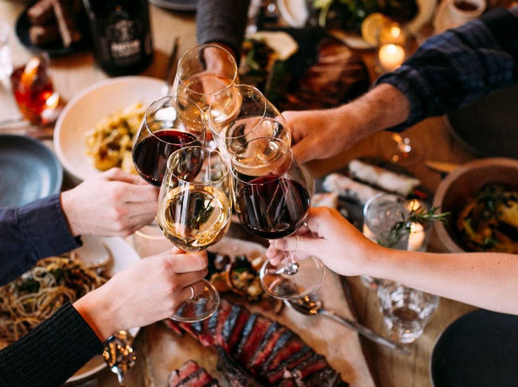 Guests enjoying wine at High Street on Market
