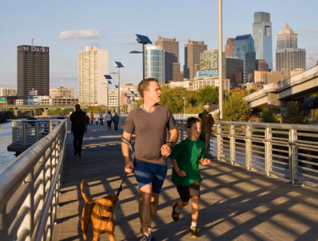 People walking on the Circuit Trails boardwalk