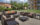 The outdoor deck area at the Courtyard by Marriott Philadelphia Airport hotel