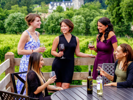 Women drinking wine at Galer Estate Vineyard and Winery