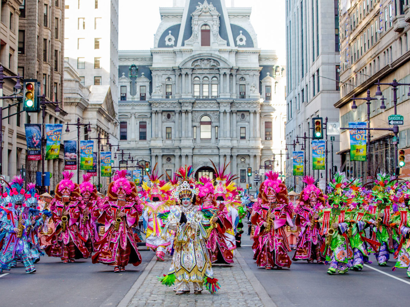 Mummers Parade on South Broad Street