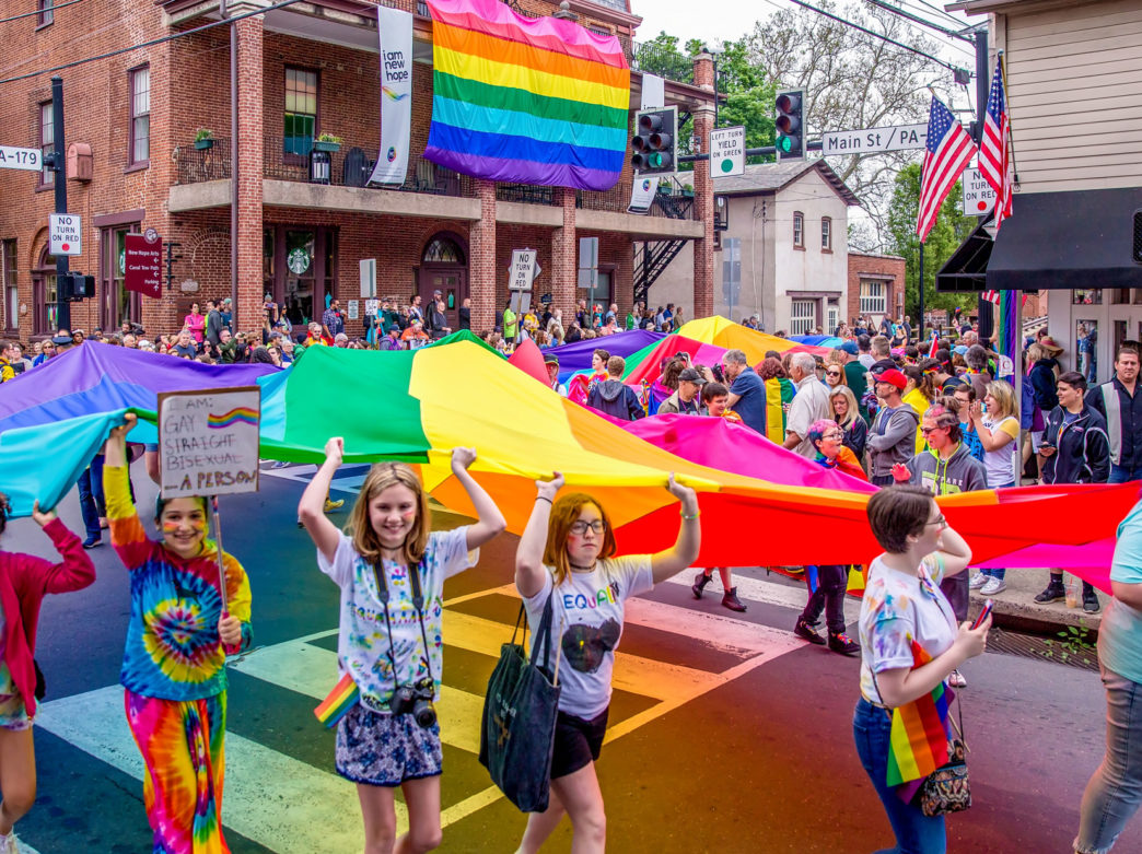 Rainbow flag during the New Hope Celebrates’ Pride Festival