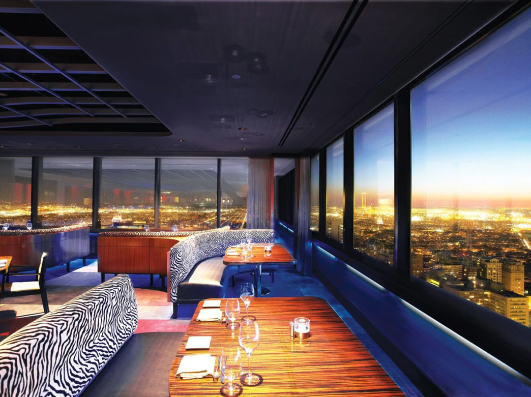 Interior of R2L with a view of Philadelphia