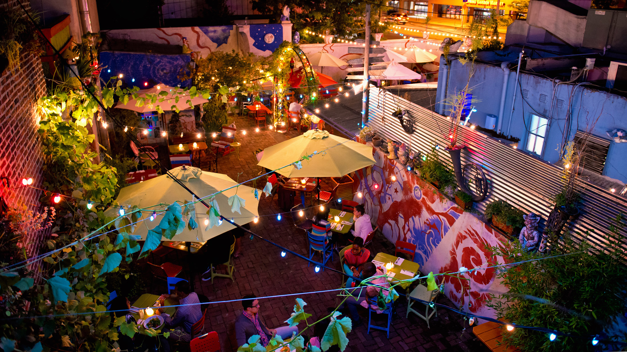 Silk City's outdoor patio