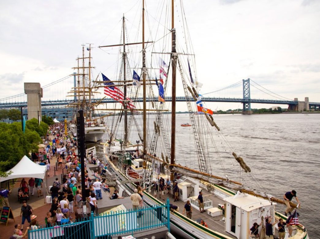 Penn's Landing Tall Ships Festival crowd