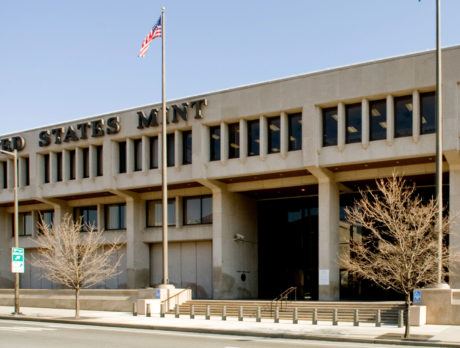 Buitenkant van het gebouw van de Amerikaanse Munt