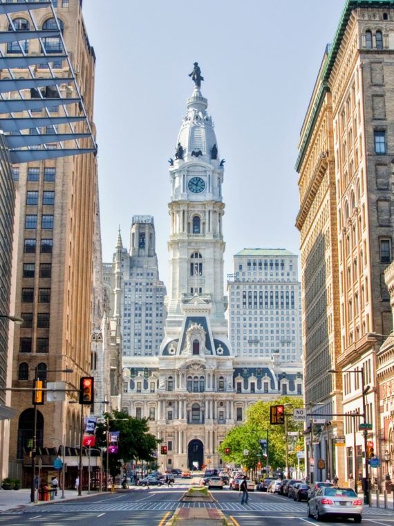 City Hall from North Broad Street in Philadelphia