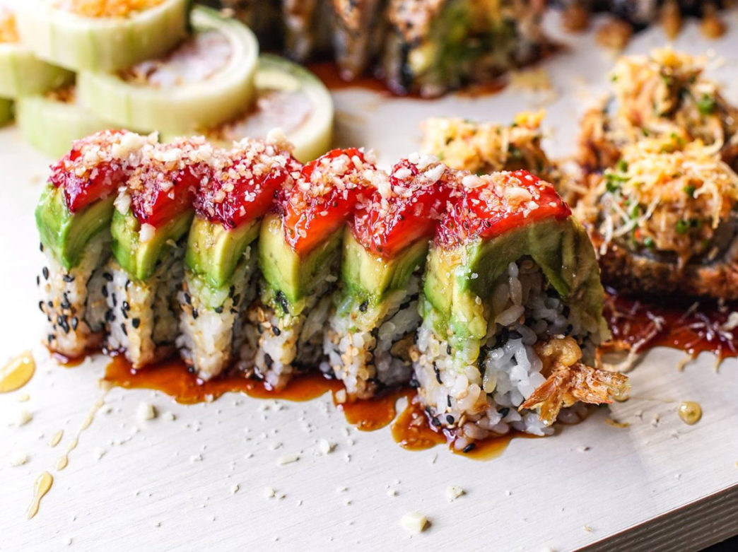 The Godzilla roll at Umai Umai