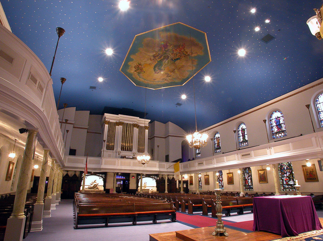 Interior of Old St. Mary's Church in Philadelphia