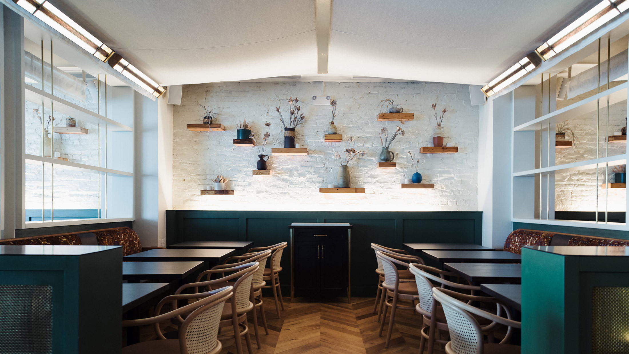 The dining room at Suraya in Fishtown