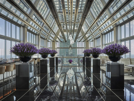 The 60th floor lounge at the Four Seasons Hotel Philadelphia