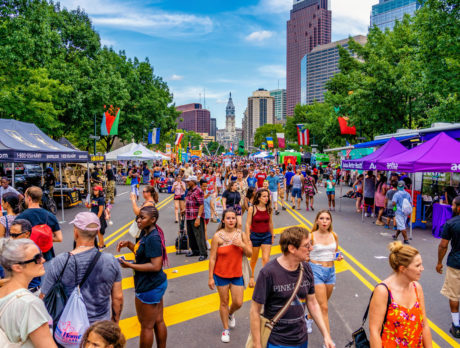 People having an awesome time on the Benjamin Franklin Parkway in Philadelphia