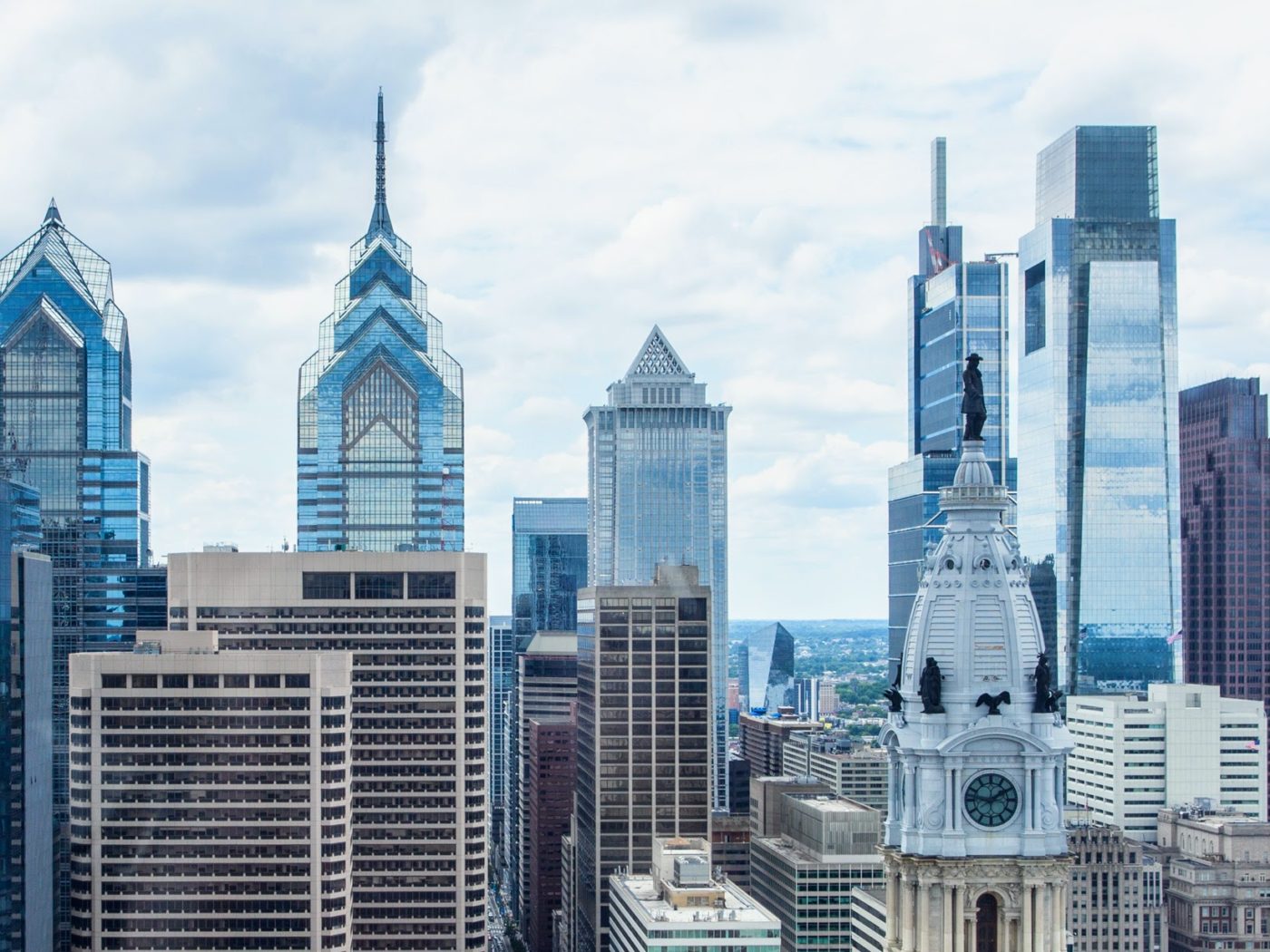 The Philadelphia skyline
