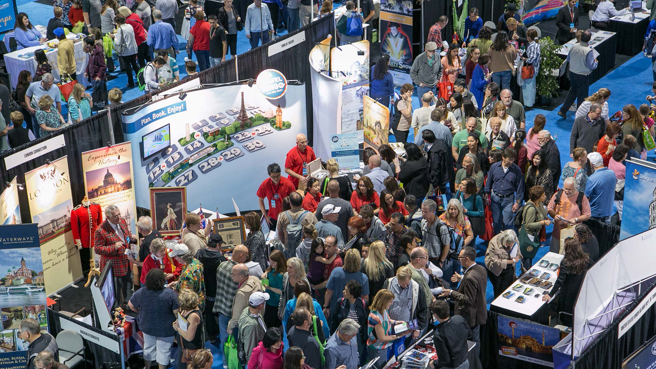 Crowds explore fun travel options at the Travel & Adventure Show