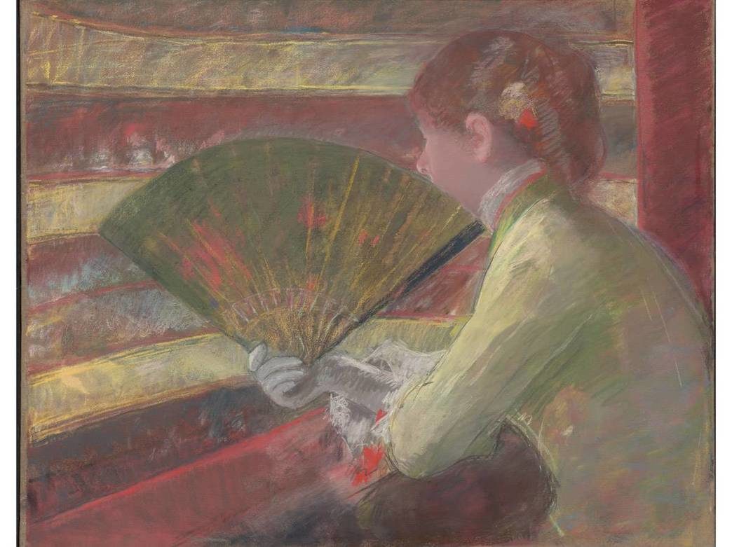 “In the Loge,” Mary Cassatt, Philadelphia Museum of Art