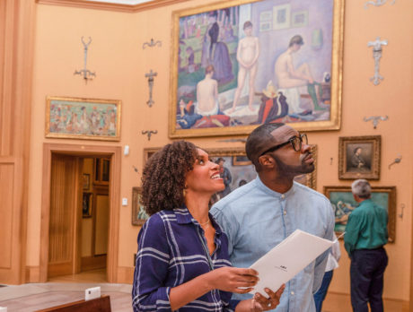 A couple at the Barnes Foundation