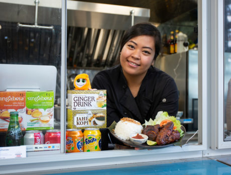 Chef Diana Widjojo at her Indonesian restaurant, Hardena