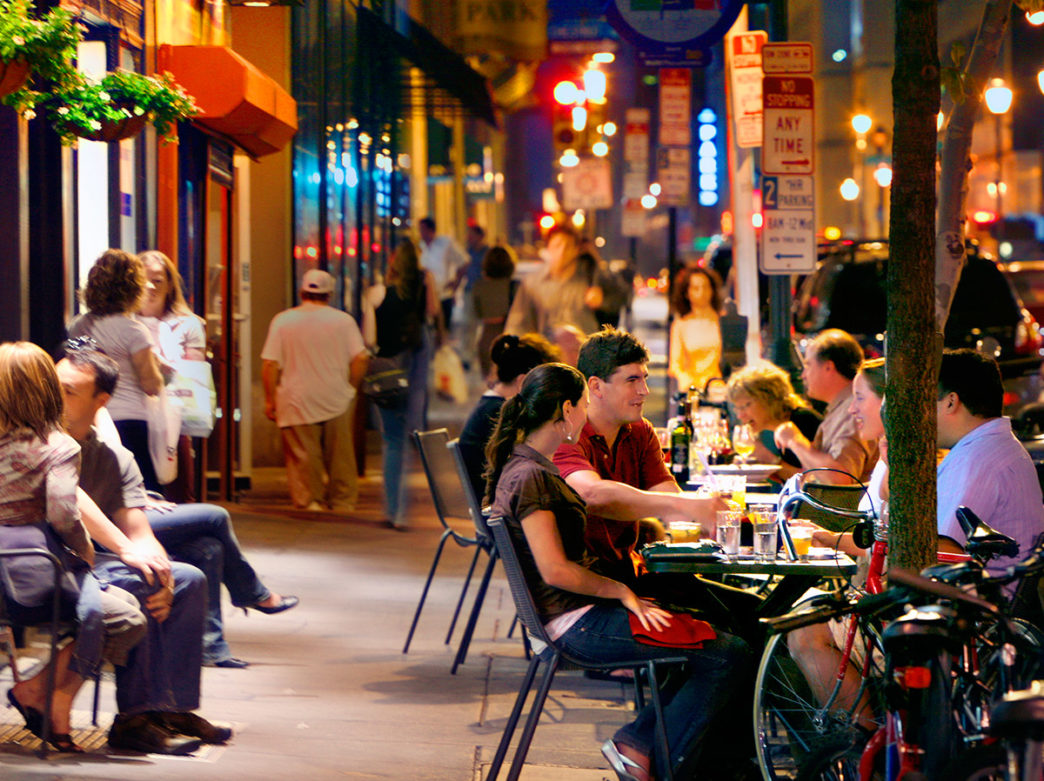 Outdoor seating at Lolita in Philadelphia
