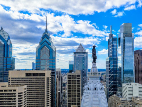Aerial view of the Philadelphia skyline