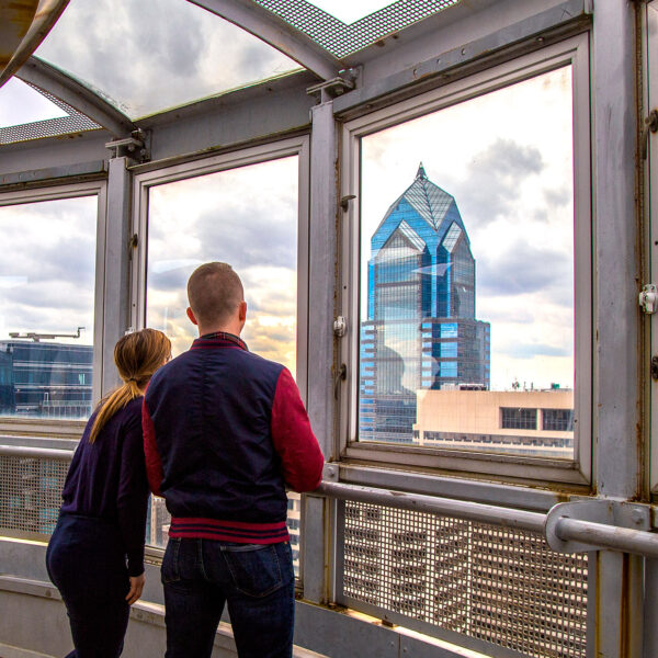 People at the City Hall Tower Tour in Philadelphia