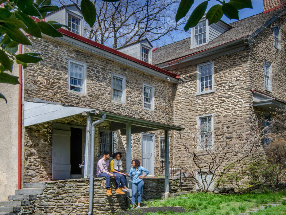 Exterior de la Casa Johnson en Germantown, Filadelfia