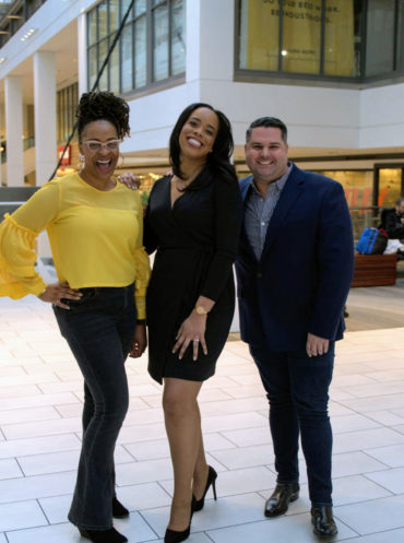 The hosts of the Philadelphia podcast Love + Grit