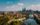 Aerial of the Philadelphia skyline and the Philadelphia Museum of Art