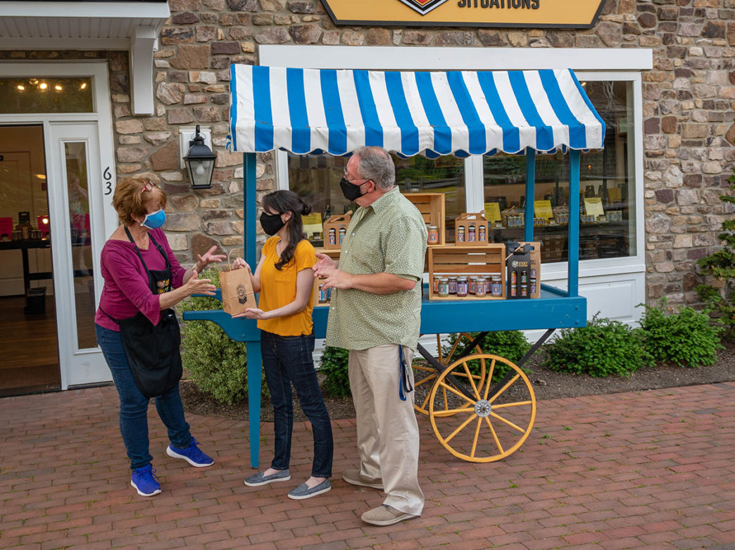 Visitors at Peddler's Village