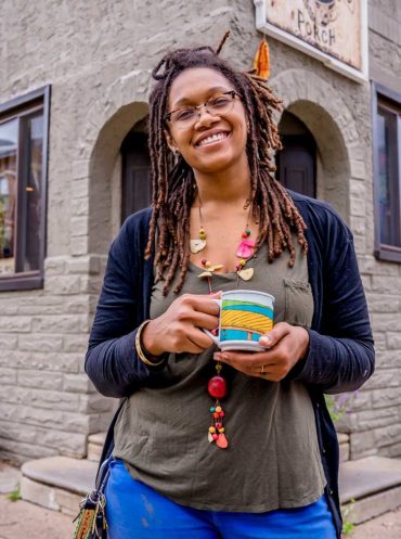 Owner Blew Kind at Franny Lou's Porch.