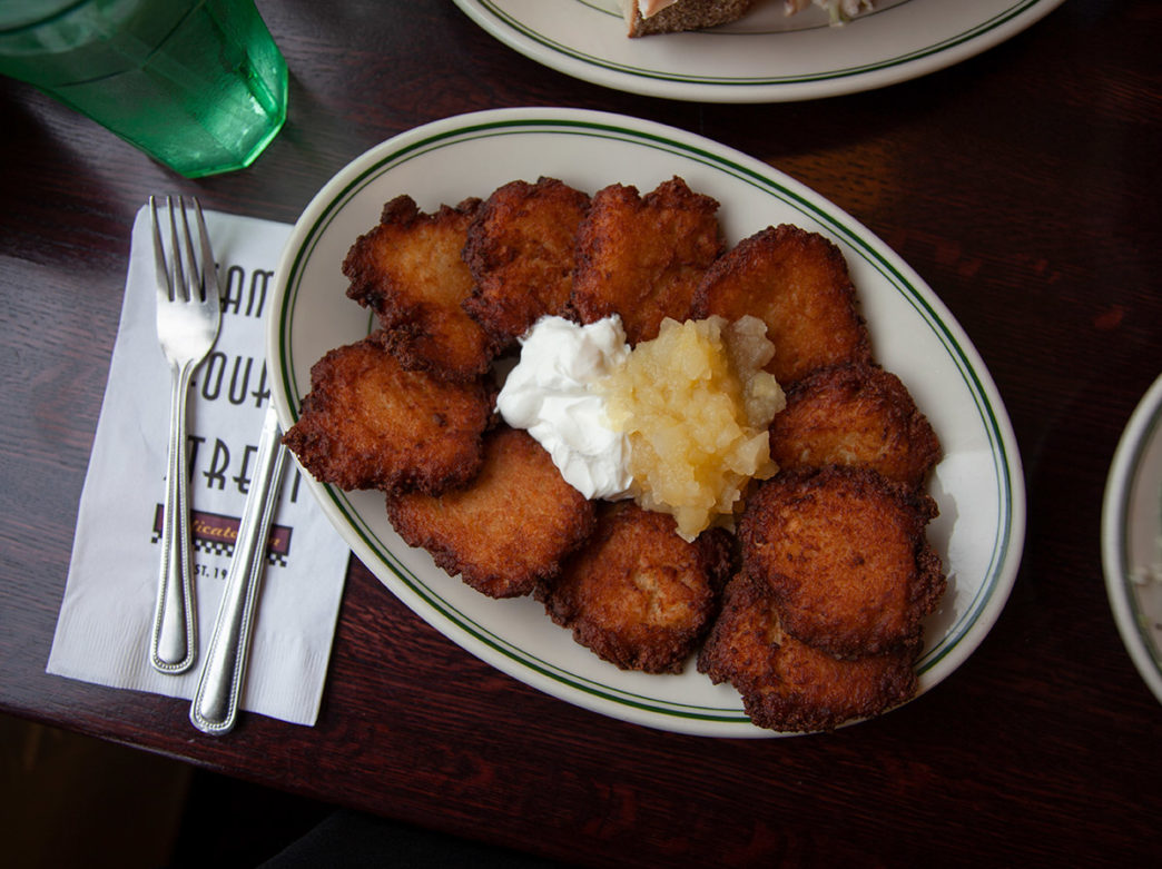 Food from Famous 4th Street Delicatessen in Philadelphia