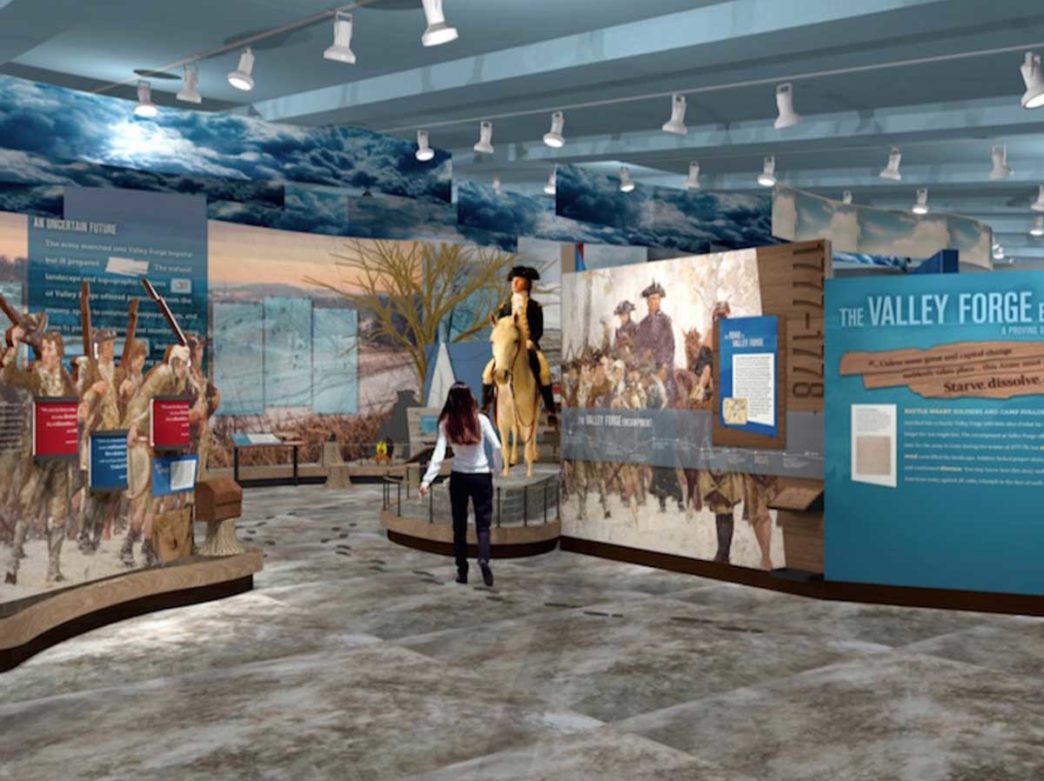 Rendering of renovated Valley Forge National Historical Park
