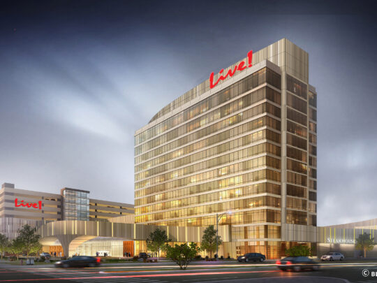 A rendering of the Live! Casino and Hotel Philadelphia
