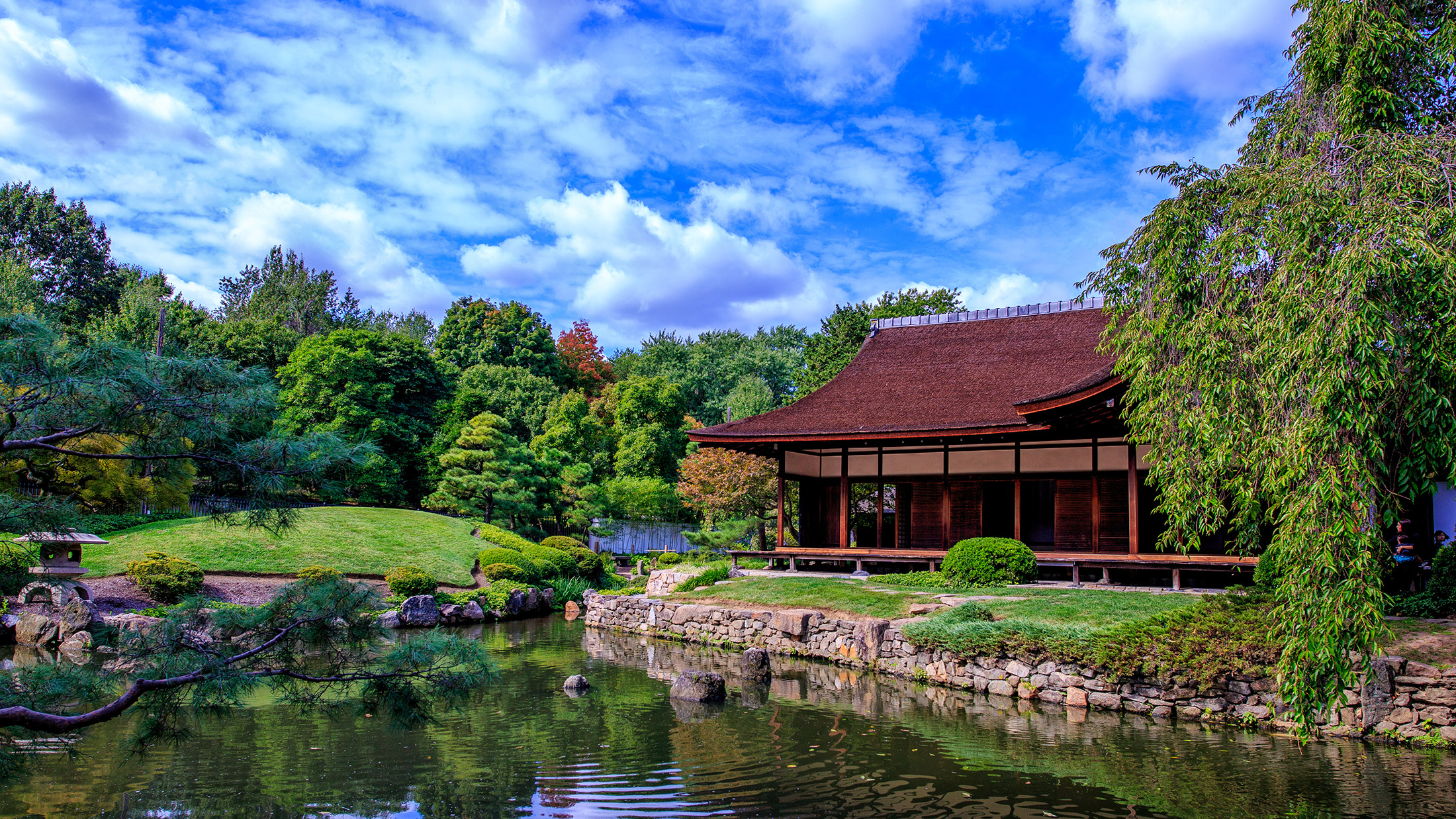 Exterior of the Shofuso Japanese Cultural Center in Philadelphia