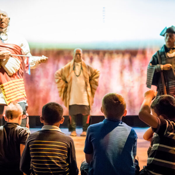 Native American models at the Museum of the American Revolution in Philadelphia