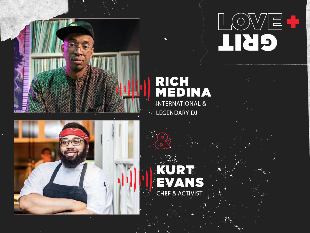 Imagem com fotos de Rich Medina e Kurt Evans