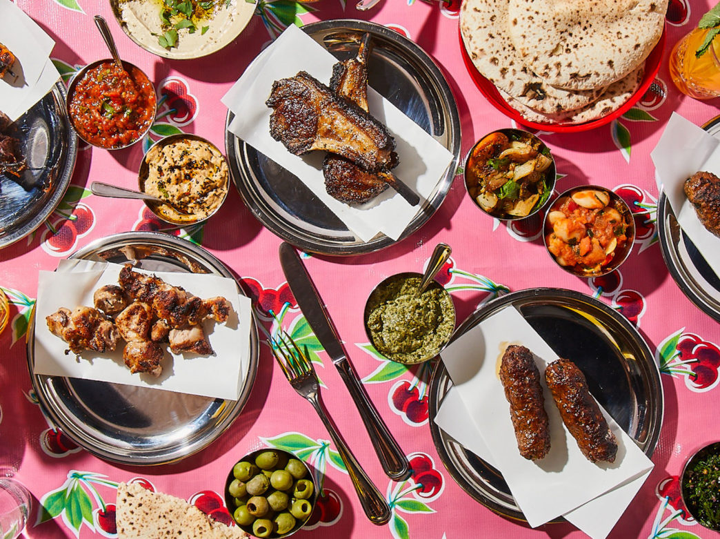 A spread of food from Laser Wolf