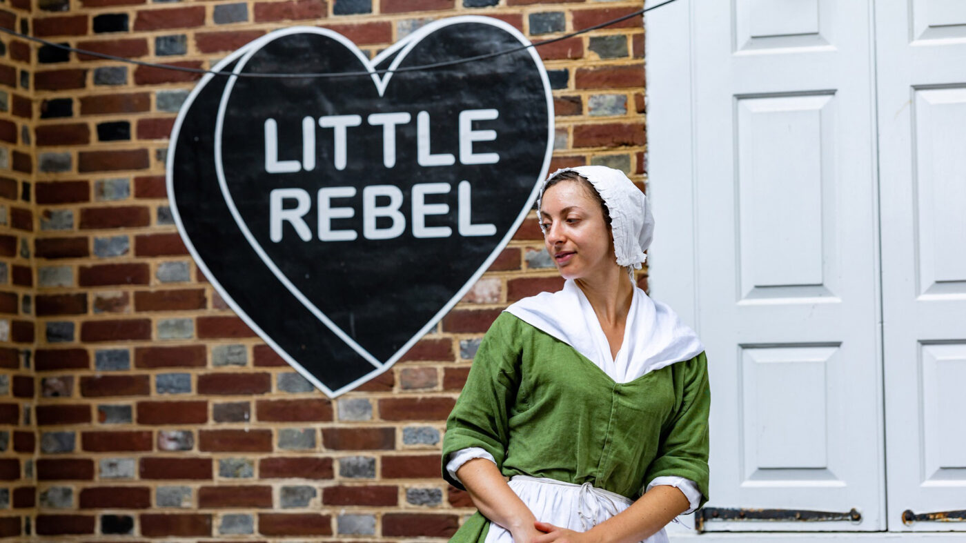 Young Betsy Ross as featured at the Betsy Ross House