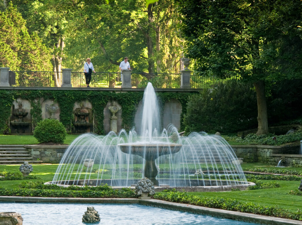 Spring fountains at Longwood Gardens