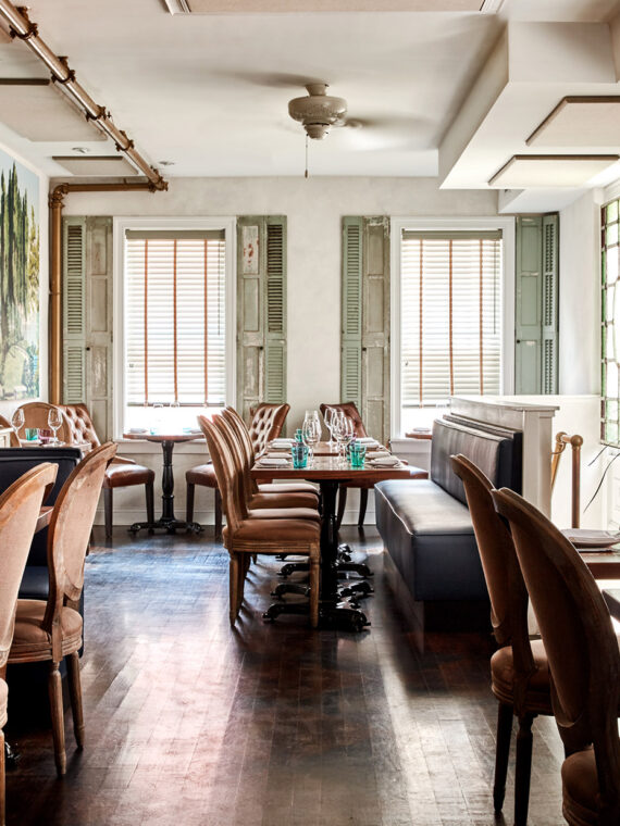 The ornate dining room at Friday Saturday Sunday in Philadelphia