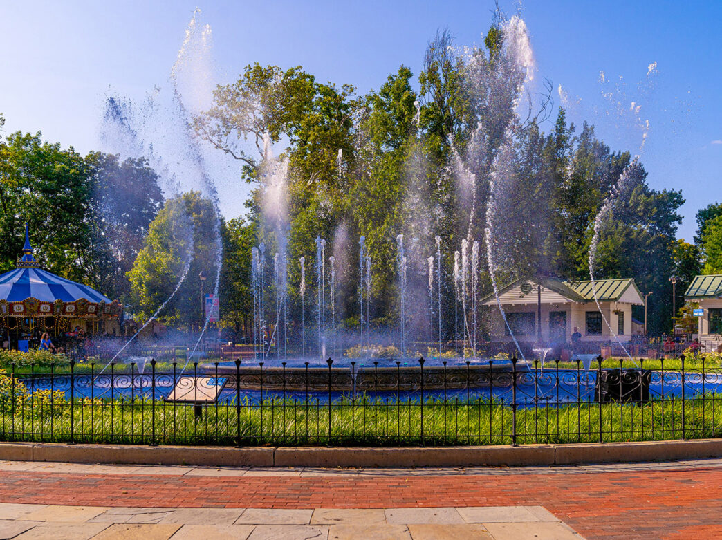 Fountain show at Franklin Square