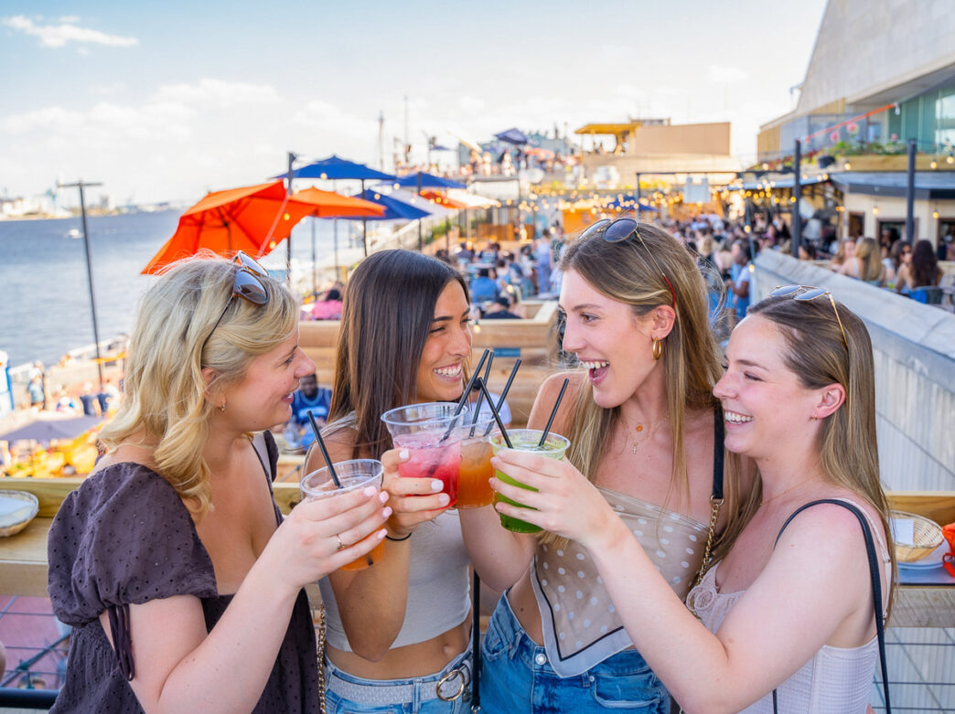 Group of women drinking at Liberty Point