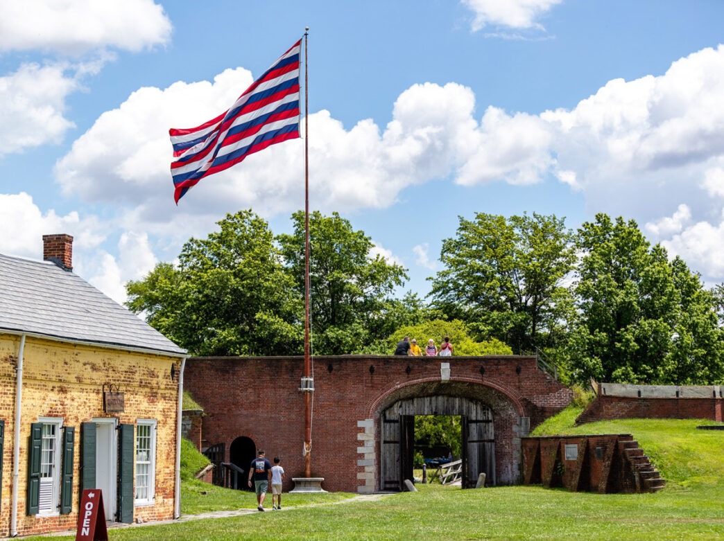 Looking outside of Fort Mifflin