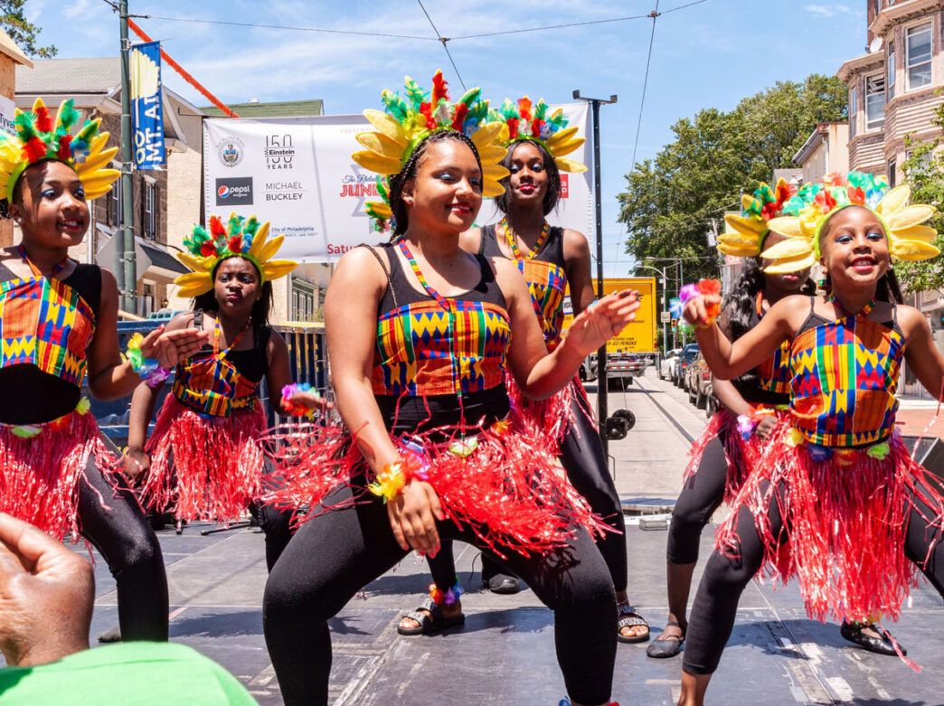 Performers at the Johnson House Juneteenth Festival